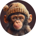 ape with hat